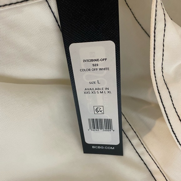 Cassandra Linen Wide-Leg Pant - OFF WHITE / Lg - Picture 1 of 8